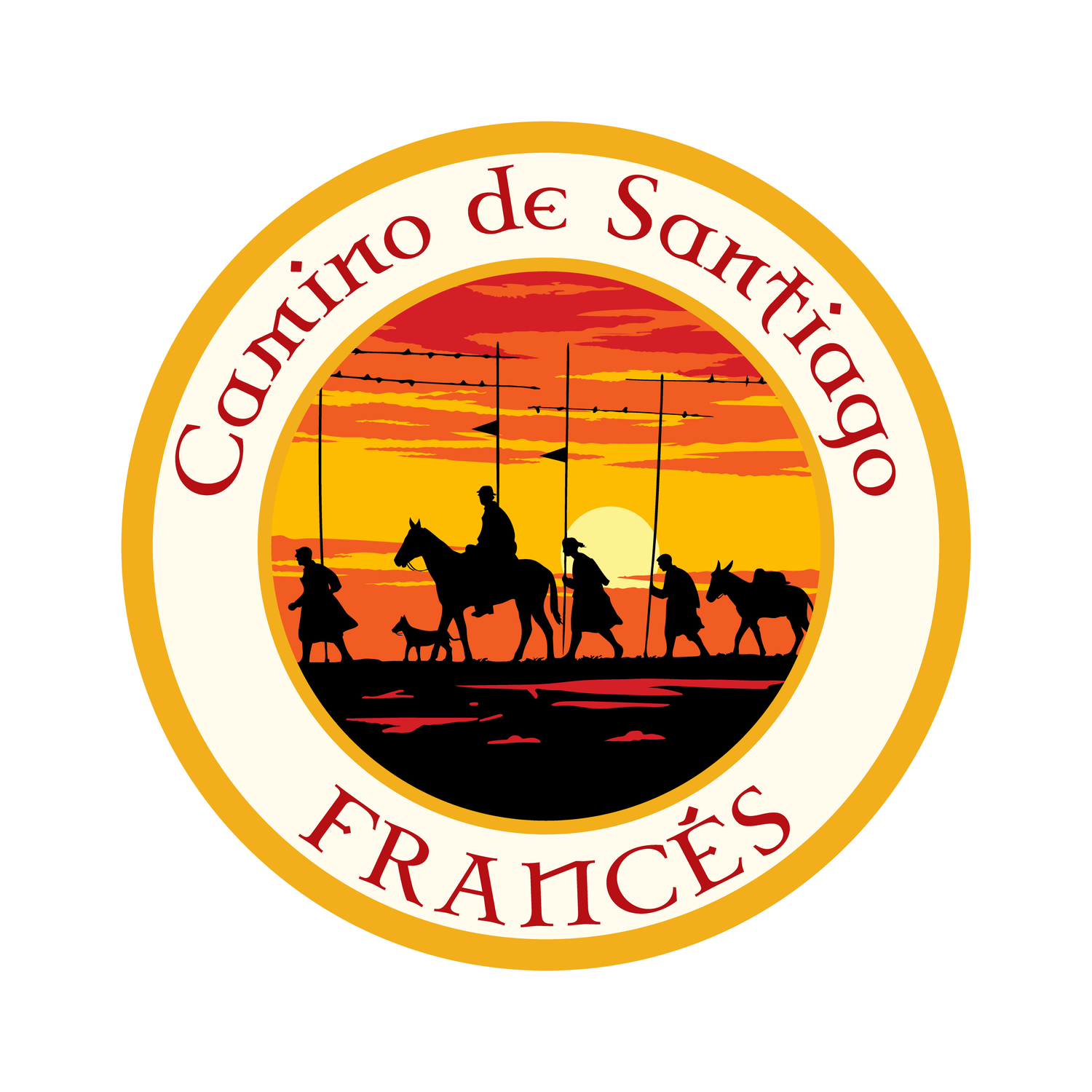Camino de Santiago vinyl stickers by Pilgrim Artifact