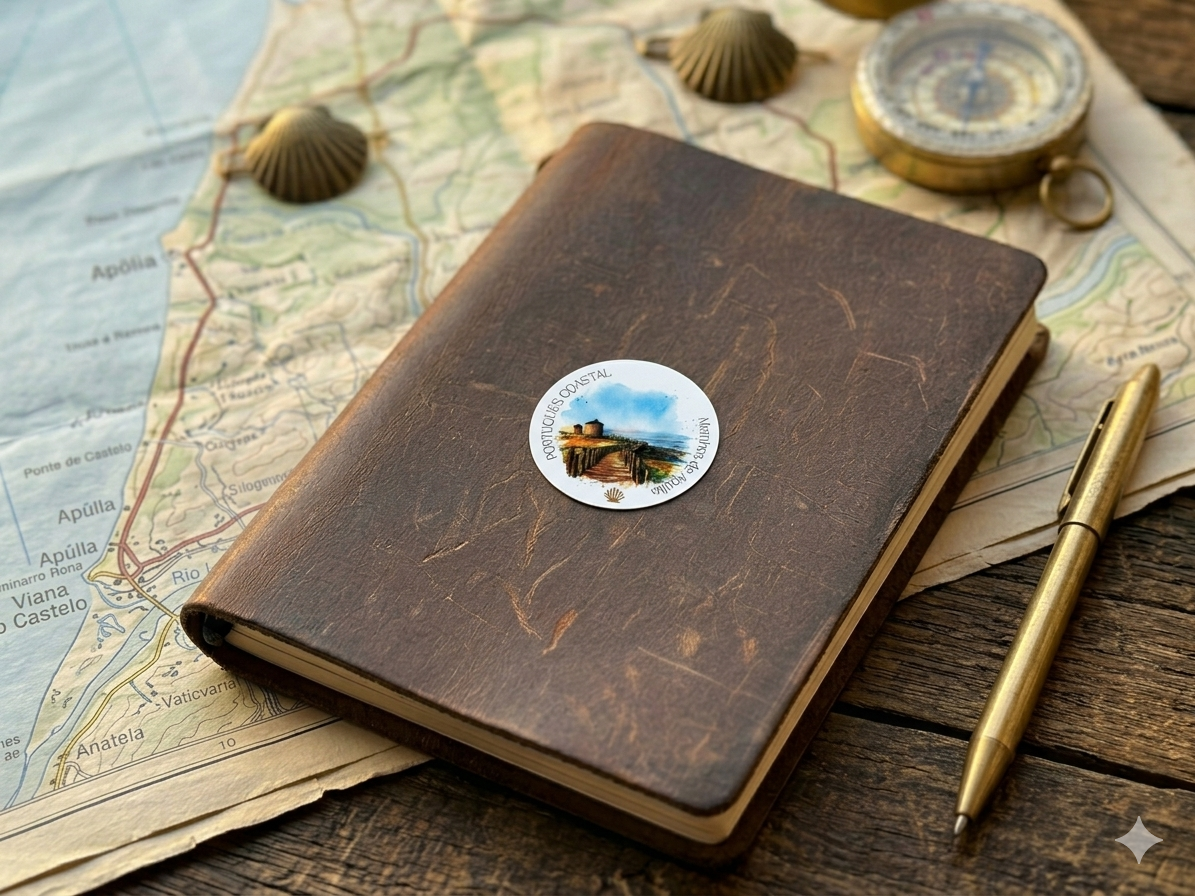 CAMINO PORTUGUÉS COASTAL Vinyl Sticker | Watercolor