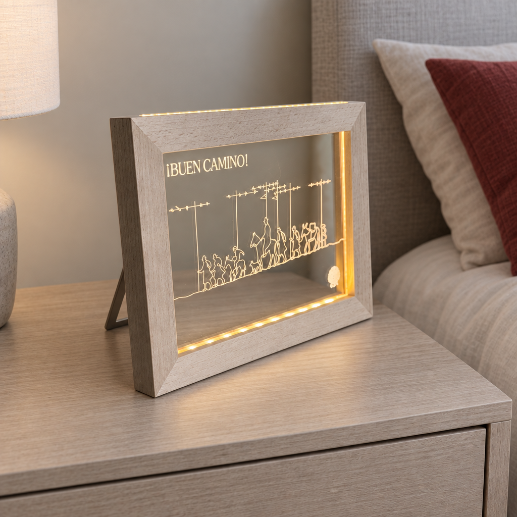 CAMINO DE SANTIAGO LED FRAME | Camino Frances - Alto de Perdon