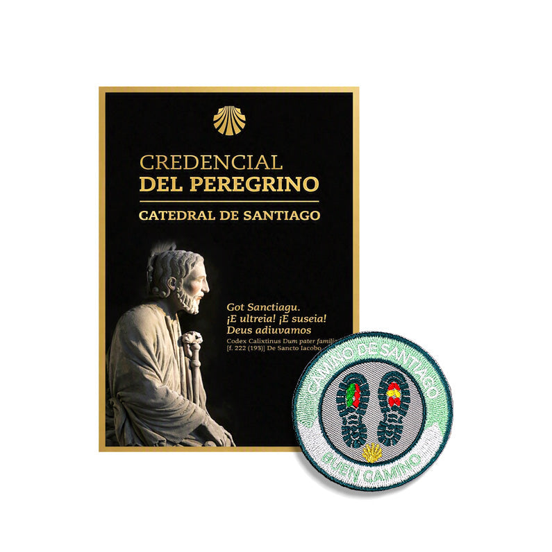 BUEN CAMINO ON FOOT PATCH + PILGRIM CREDENTIAL | Bundle