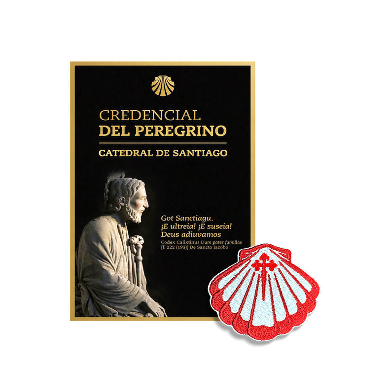 SHELL PATCH in Red + PILGRIM CREDENTIAL | Bundle
