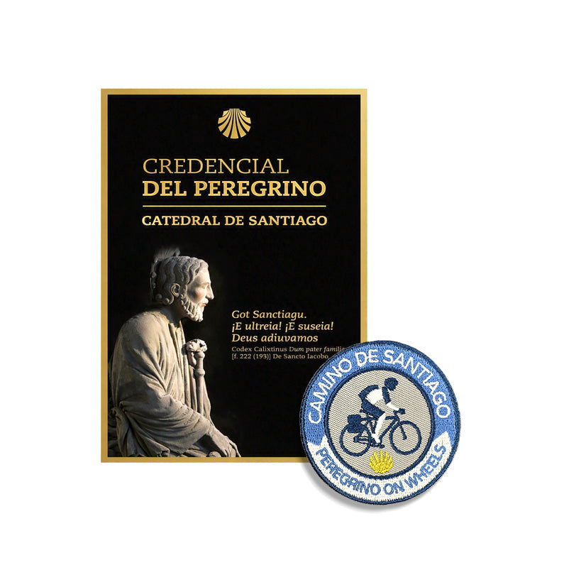 PEREGRINO ON WHEELS PATCH + PILGRIM CREDENTIAL | Bundle