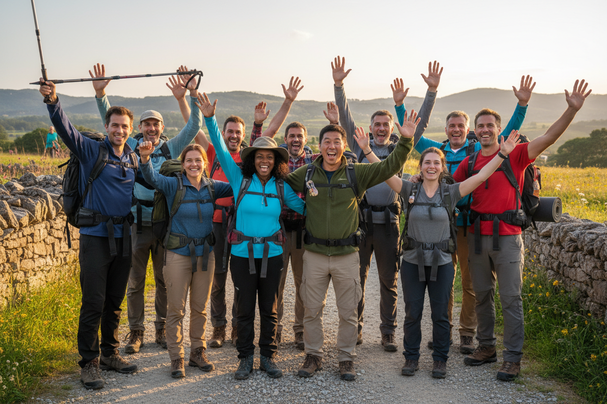 Camino pilgrims banner no text 5