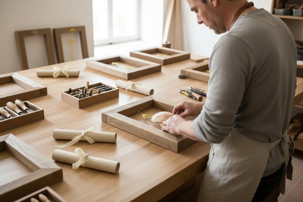 Camino workshop with rolled certificates