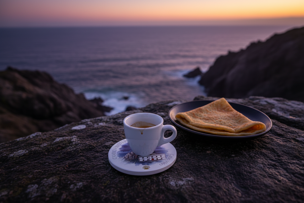 CAMINO FINISTERRE Drink Coaster | Ceramic
