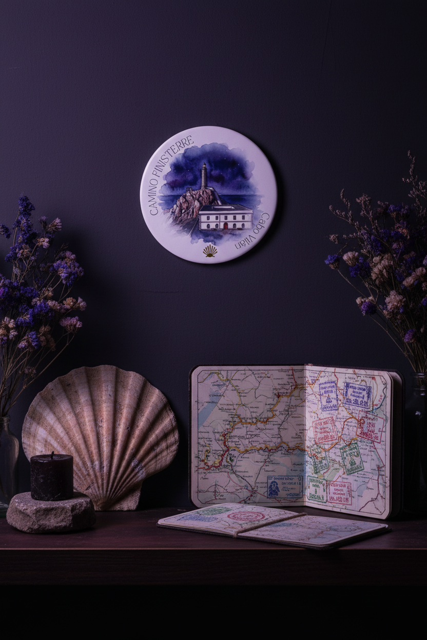 CAMINO FINISTERRE Drink Coaster | Ceramic