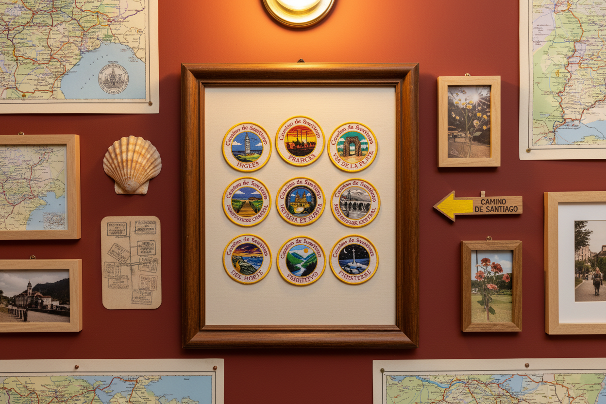 ALL CAMINO ROUTES Iron-On Patch Set of 9 | Woven