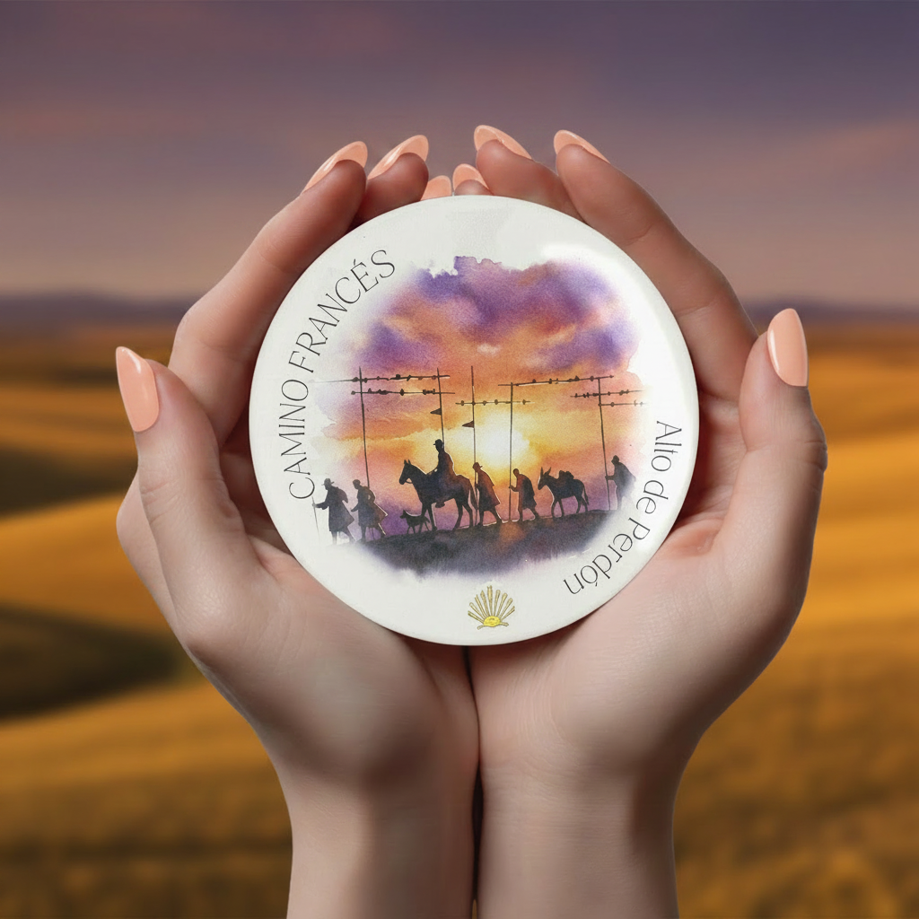 CAMINO FRANCÉS Drink Coaster | Ceramic
