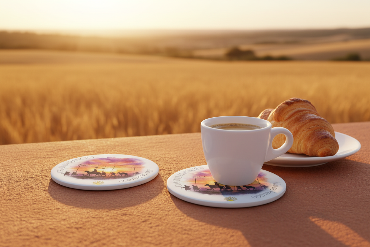 CAMINO FRANCÉS Drink Coaster | Ceramic