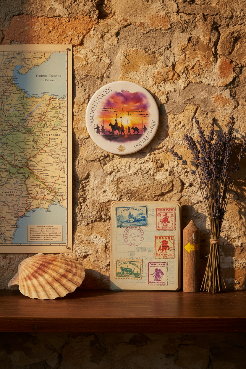 CAMINO FRANCÉS Drink Coaster | Ceramic