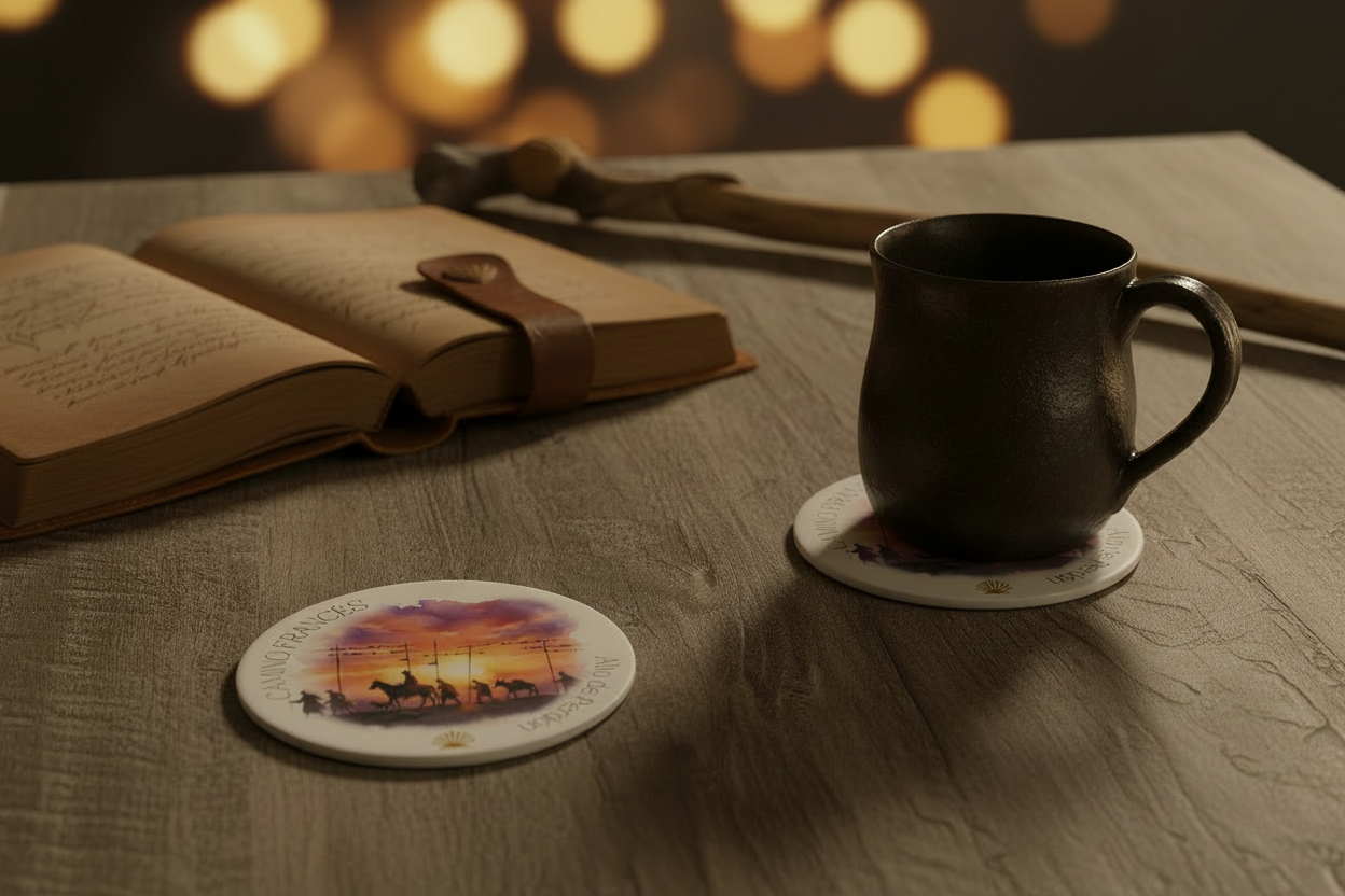 CAMINO FRANCÉS Drink Coaster | Ceramic