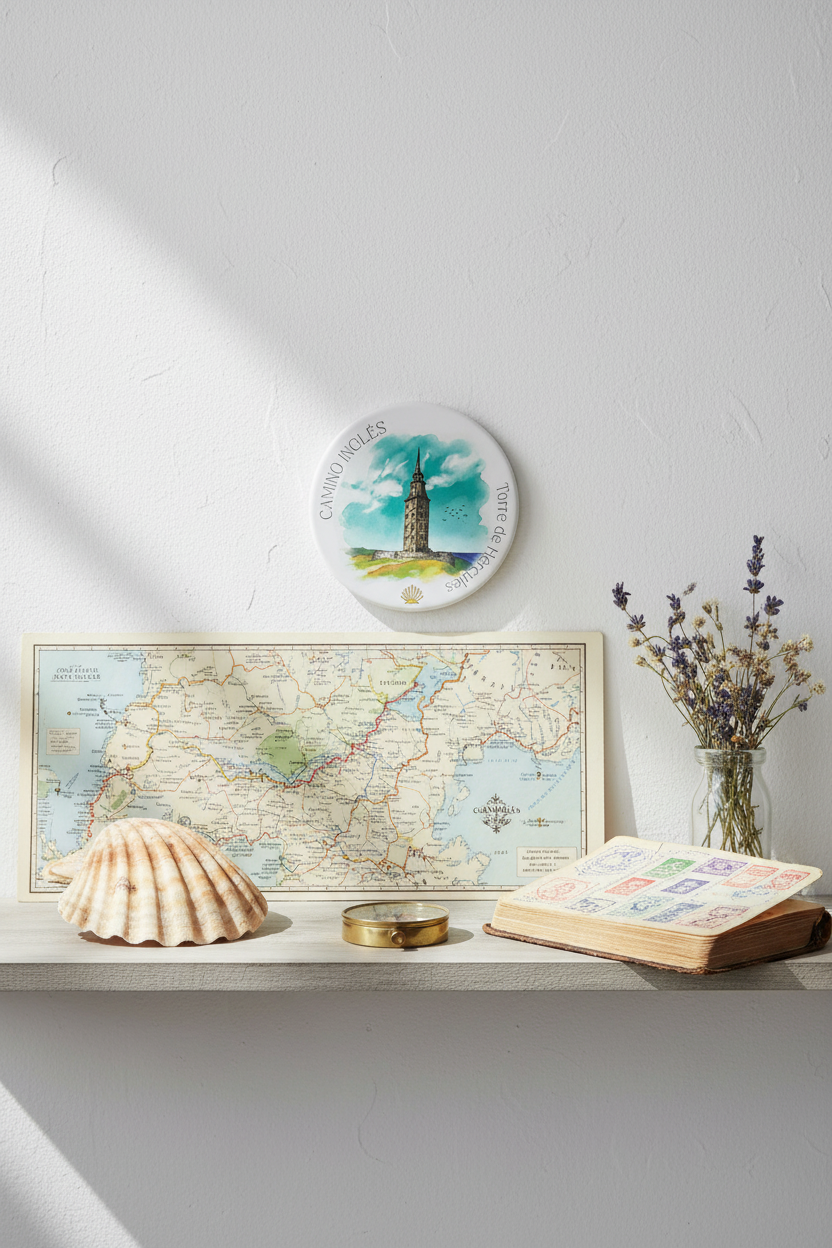 CAMINO INGLÉS Drink Coaster | Ceramic