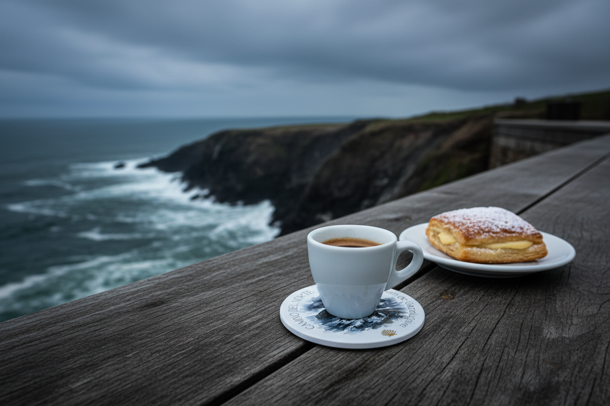 CAMINO DEL NORTE Drink Coaster | Ceramic