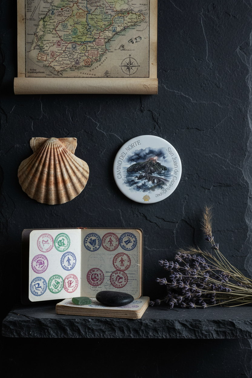 CAMINO DEL NORTE Drink Coaster | Ceramic