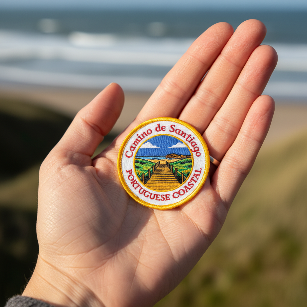 CAMINO PORTUGUÉS COASTAL Iron-On Patch | Woven