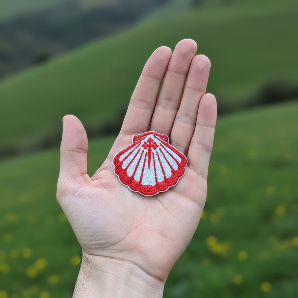 SHELL PATCH in Red + PILGRIM CREDENTIAL | Bundle
