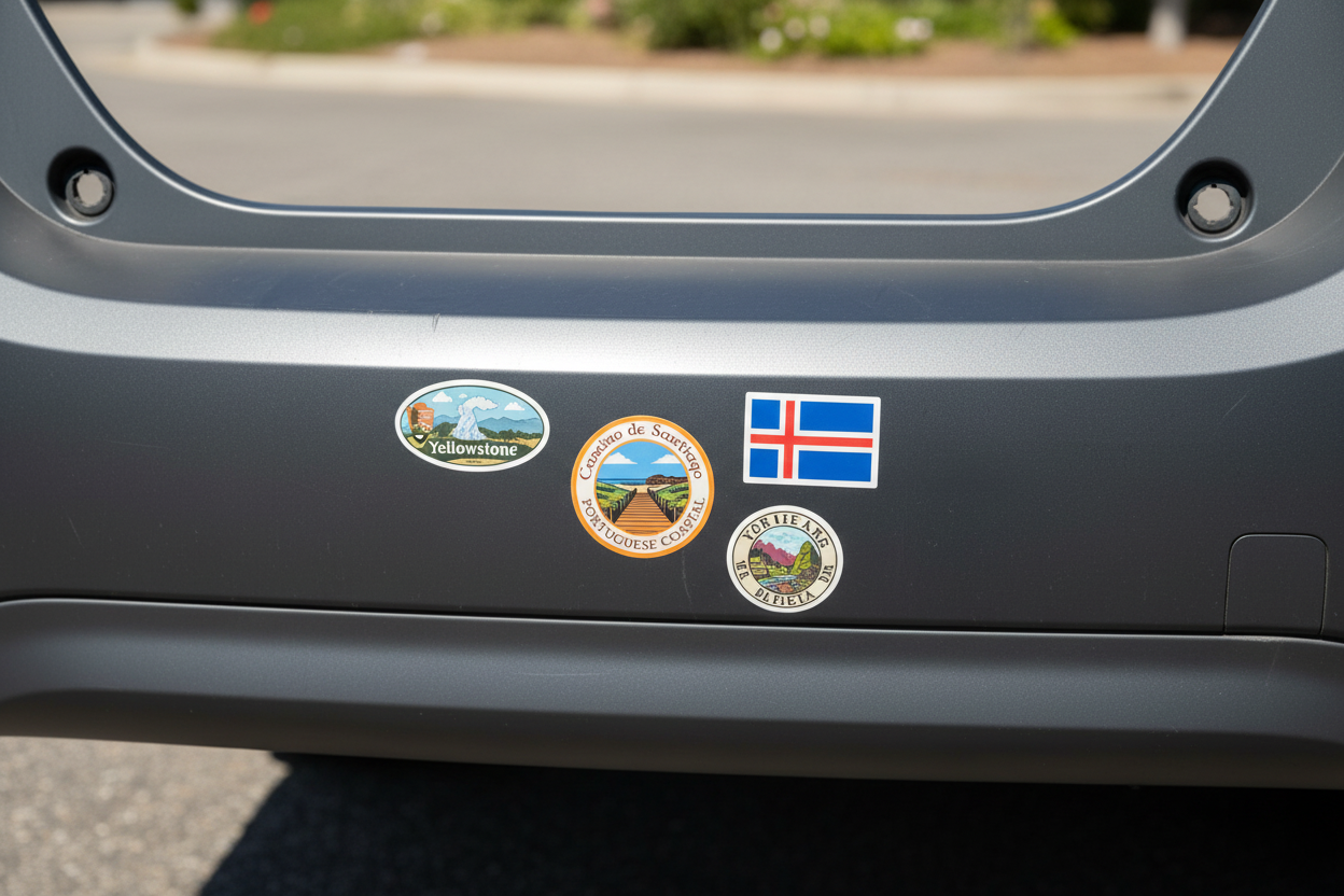 CAMINO PORTUGUÉS COASTAL Vinyl Sticker | Retro