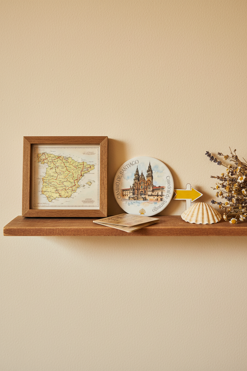 CAMINO DE SANTIAGO Drink Coaster | Ceramic
